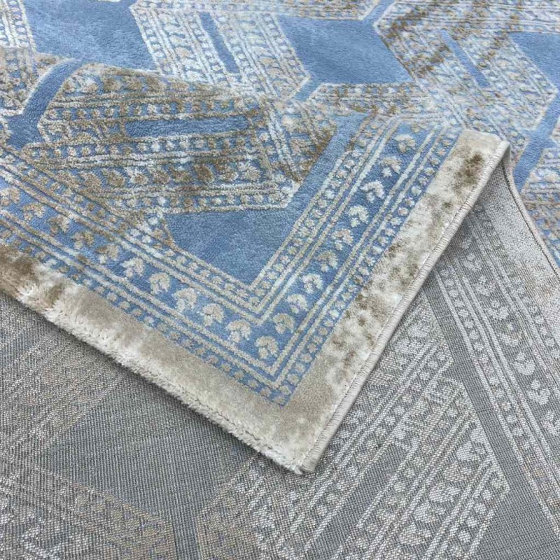 Turkish Vista carpet 7851D cyan size 120*170
