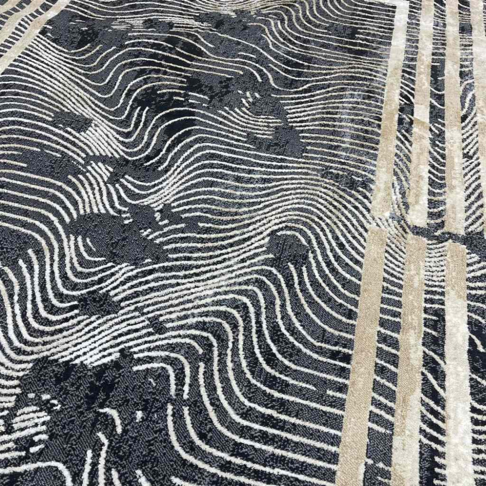 سجاد فيستا تركي 8204A اسواد مقاس 150*230