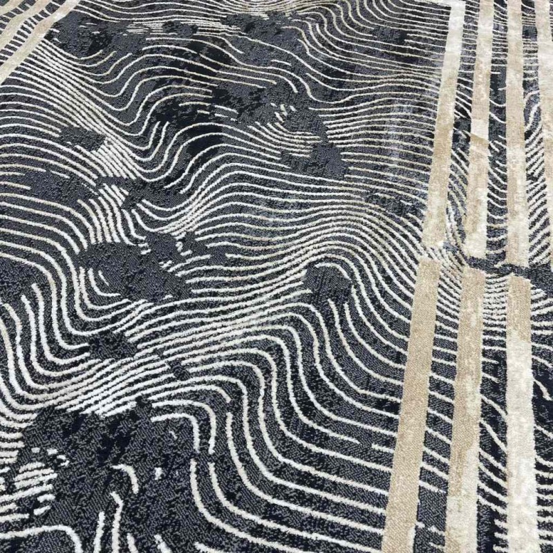 سجاد فيستا تركي 8204A اسواد مقاس 150*230