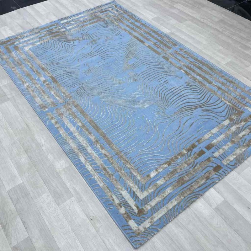 Vista Turkish Carpet 8204A Cyan Size 150*230