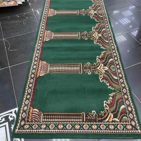 سجاد صلاة محراب وطني SC116 اخضر مقاس 120*950 سم