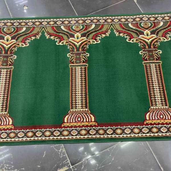 سجاد صلاة محراب وطني SC116 اخضر مقاس 120*950 سم
