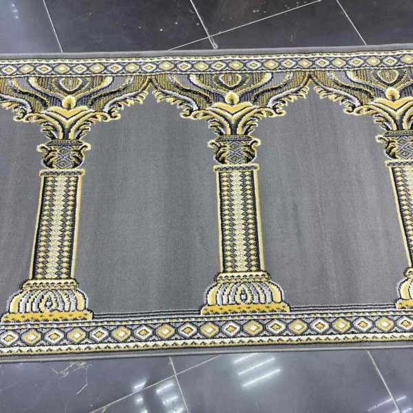 سجاد صلاة محراب وطني SC116 رصاصي مقاس 120*950 سم
