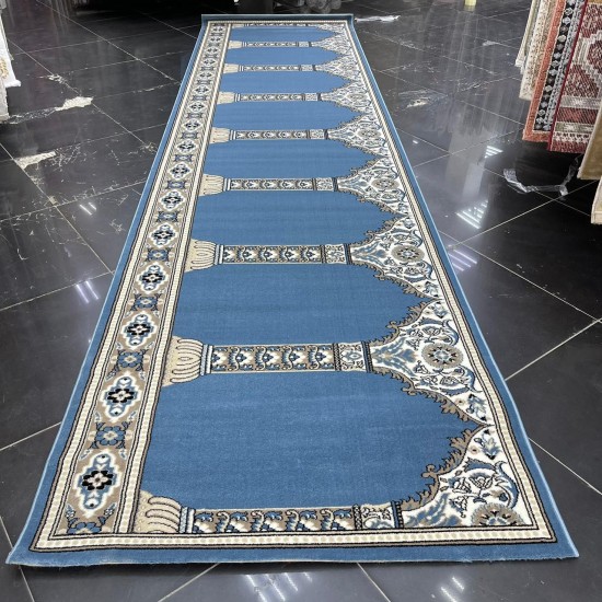 Superstar prayer rugs 125*480 cyan