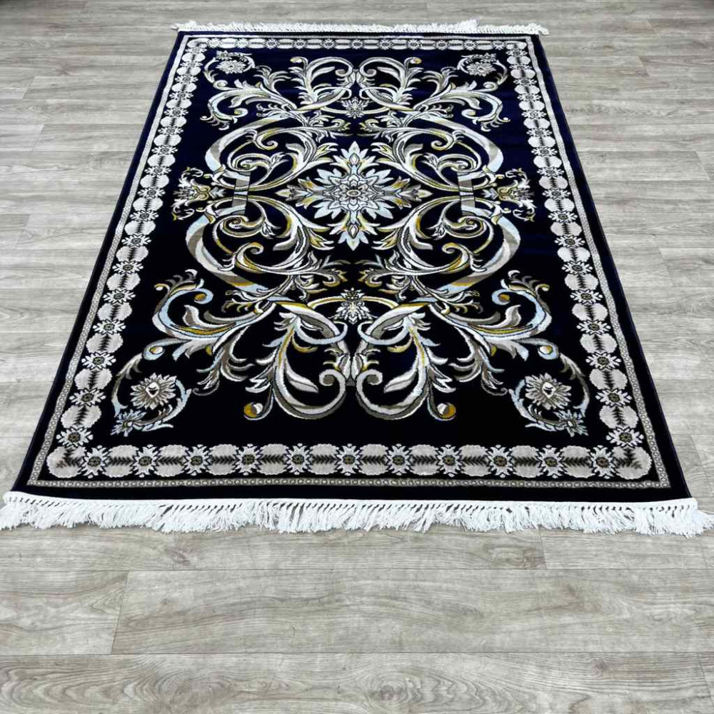 سجاد تركي نقشه فرنسي 100 كحلي مقاس 400*500