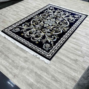 سجاد تركي نقشه فرنسي 100 كحلي مقاس 400*500