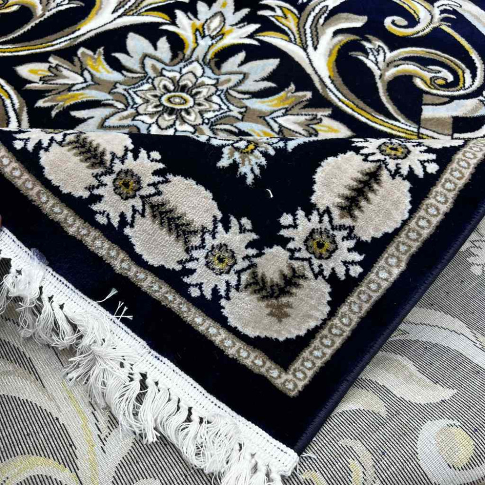 سجاد تركي نقشه فرنسي 100 كحلي مقاس 400*500