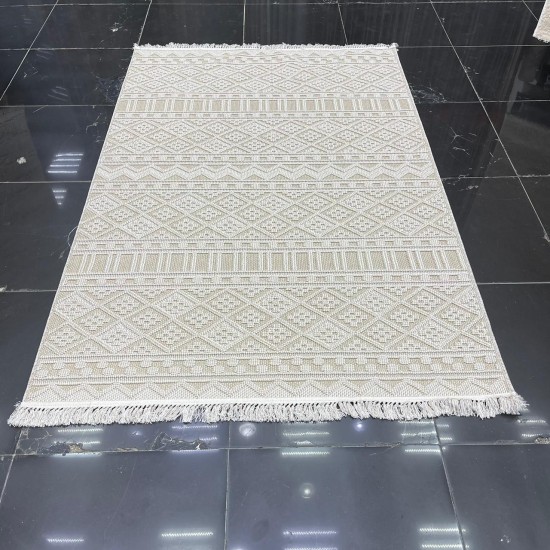 Turkish Majestic burlap carpet 09086 beige size 300*400
