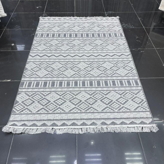 Turkish Majestic burlap carpet 09086 gray size 300*400
