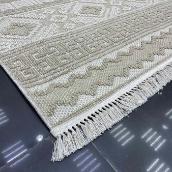 سجاد خيش ماجستيك تركي 08745B بيج بيج  مقاس 250*350