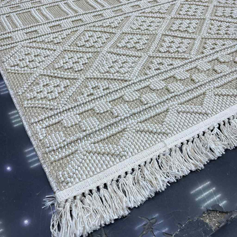 سجاد خيش ماجستيك تركي 09086 بيج بيج مقاس 80*150