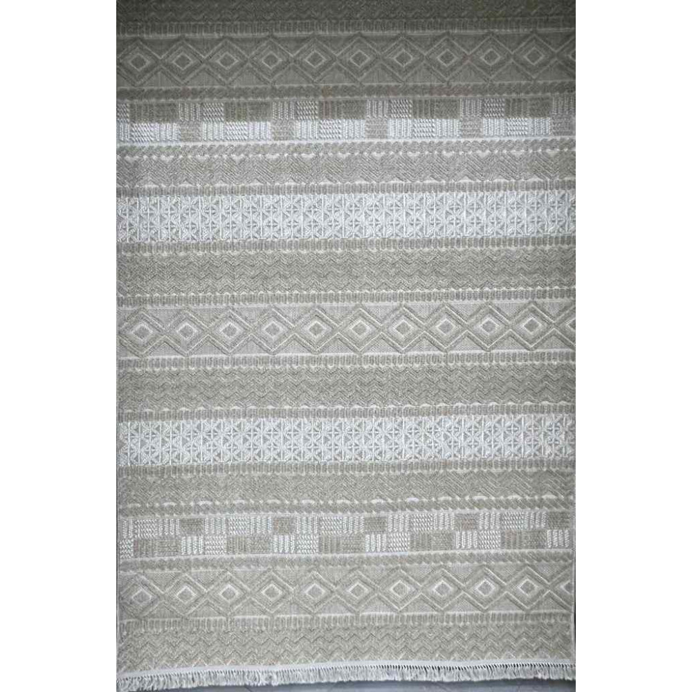 سجاد خيش ماجستيك تركي 08642B بيج غامق مقاس 80*150