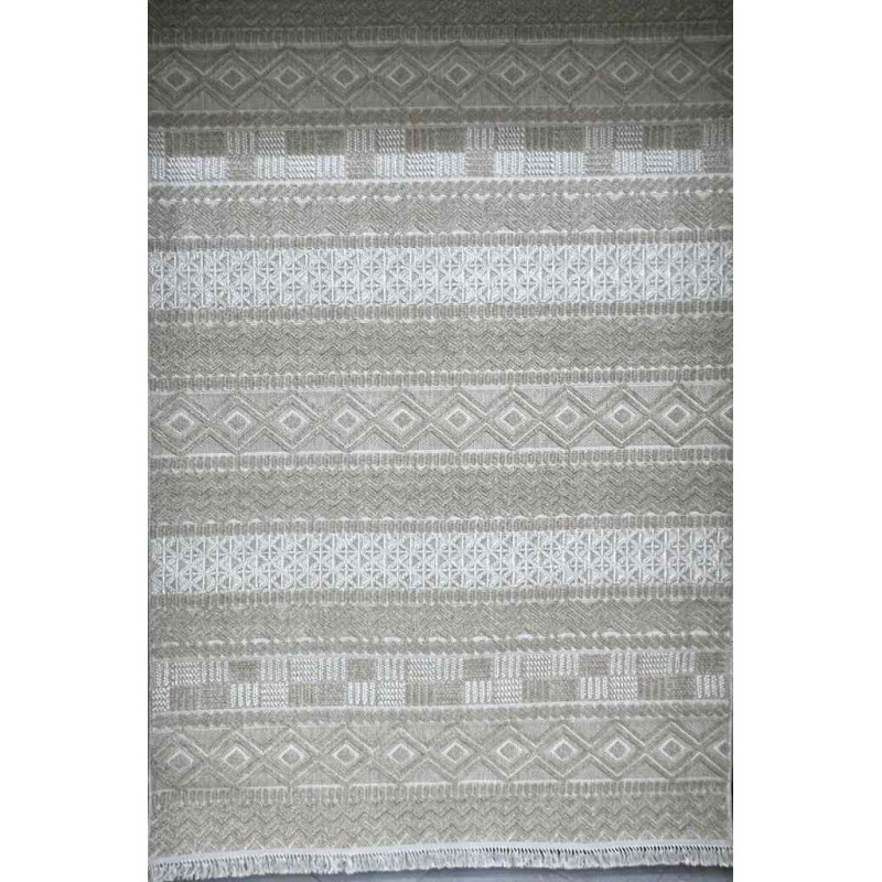 سجاد خيش ماجستيك تركي 08642B بيج غامق مقاس 250*350