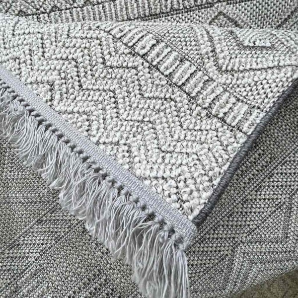 Majestic Turkish Burlap Rug 08642B gray Size 200*300