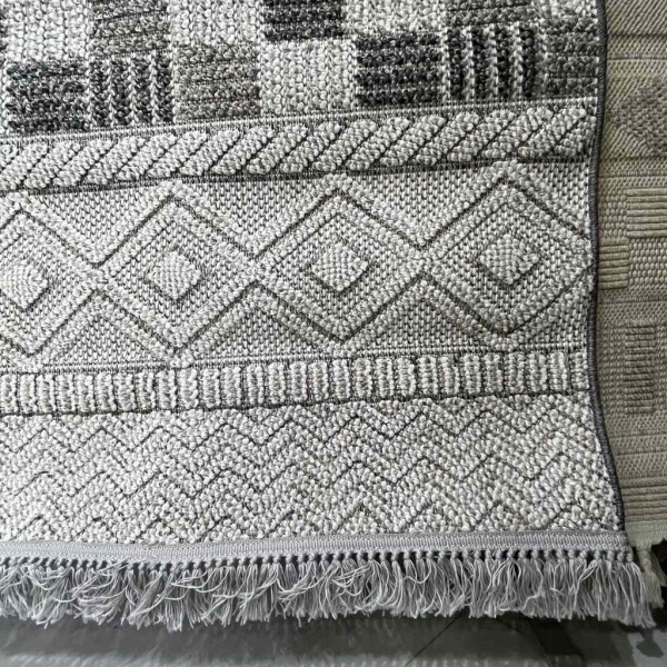 Majestic Turkish Burlap Rug 08642B gray Size 200*300
