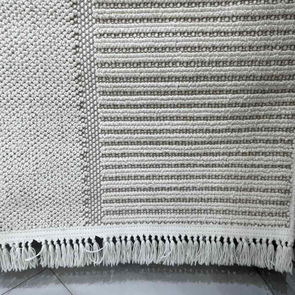 سجاد خيش ماجستيك تركي 08655B ايفوري مقاس 50*80