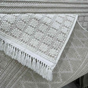 سجاد خيش ماجستيك تركي 08656B ايفوري مقاس 100*300