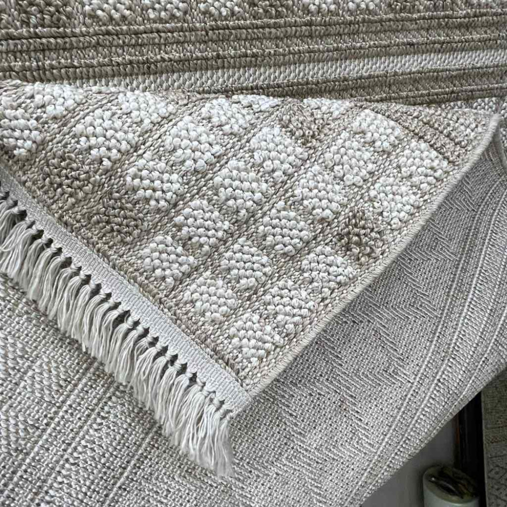 سجاد خيش ماجستيك تركي 08656B كافي بيج فاتح مقاس 300*400