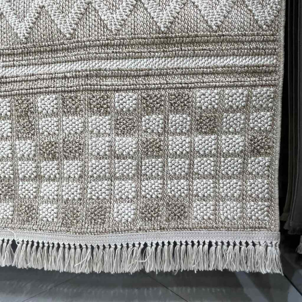 سجاد خيش ماجستيك تركي 08656B كافي بيج فاتح مقاس 300*400