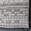 Majestic Turkish Burlap Rug 08656B kahve Light beige Size 250*350