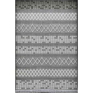 Majestic Turkish Burlap Rug 08656B gray Size 50*80