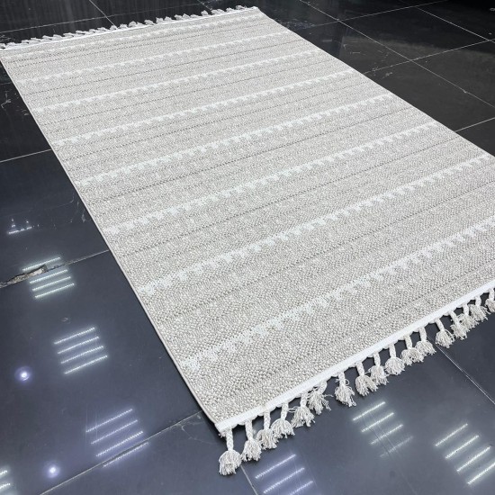 Turkish Agos burlap carpet 2512 cream size 50*80