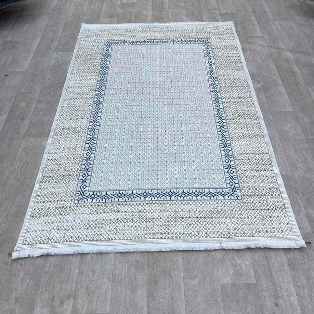 سجاد تركي رانا تركي 1102A كريم رصاصي مقاس 200*300 سجاد تركي رانا تركي 1102A كريم رصاصي مقاس 200*300