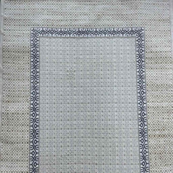 Turkish carpet Rana Turkish 1102A cream blue size 50*80