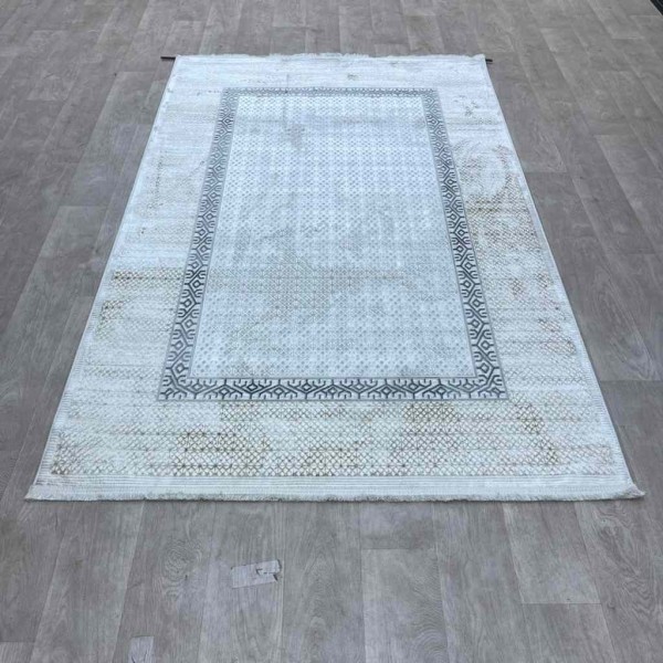Turkish carpet Rana Turkish 1102A cream blue size 50*80