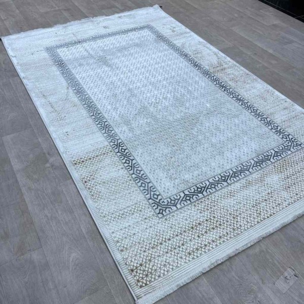 Turkish carpet Rana Turkish 1102A cream blue size 50*80