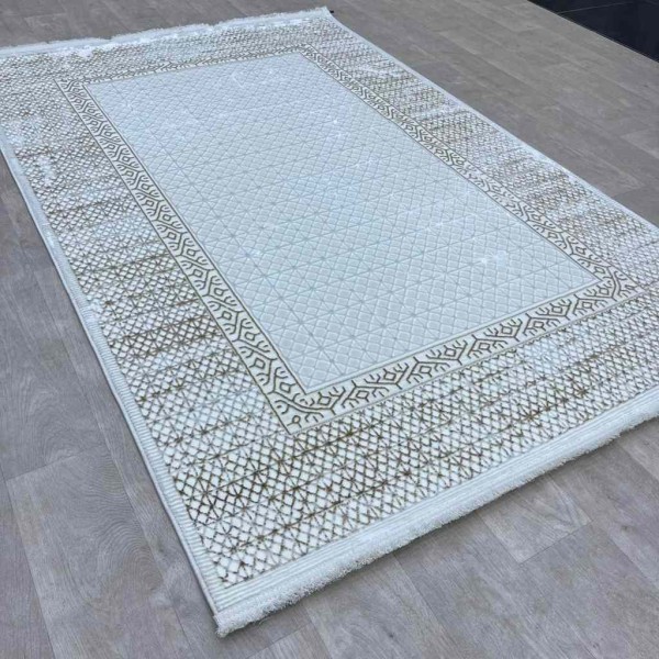 Turkish carpet Rana Turkish 1102A cream beige size 100*200