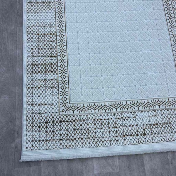 Turkish carpet Rana Turkish 1102A cream beige size 100*200