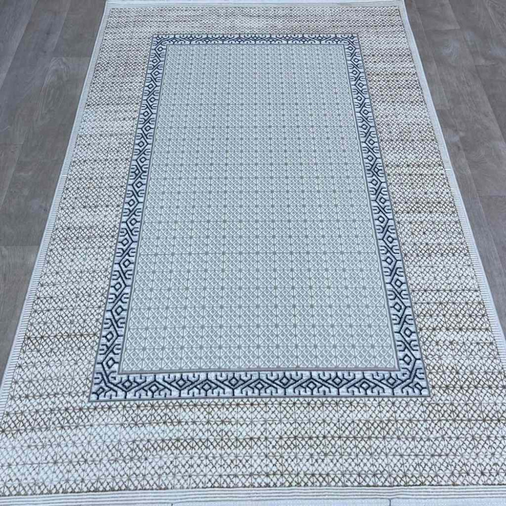 سجاد تركي رانا تركي 1102A كريم رصاصي مقاس 200*300 سجاد تركي رانا تركي 1102A كريم رصاصي مقاس 200*300