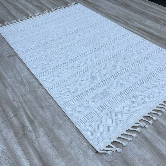 Turkish unique carpet OE601B white size 200*300