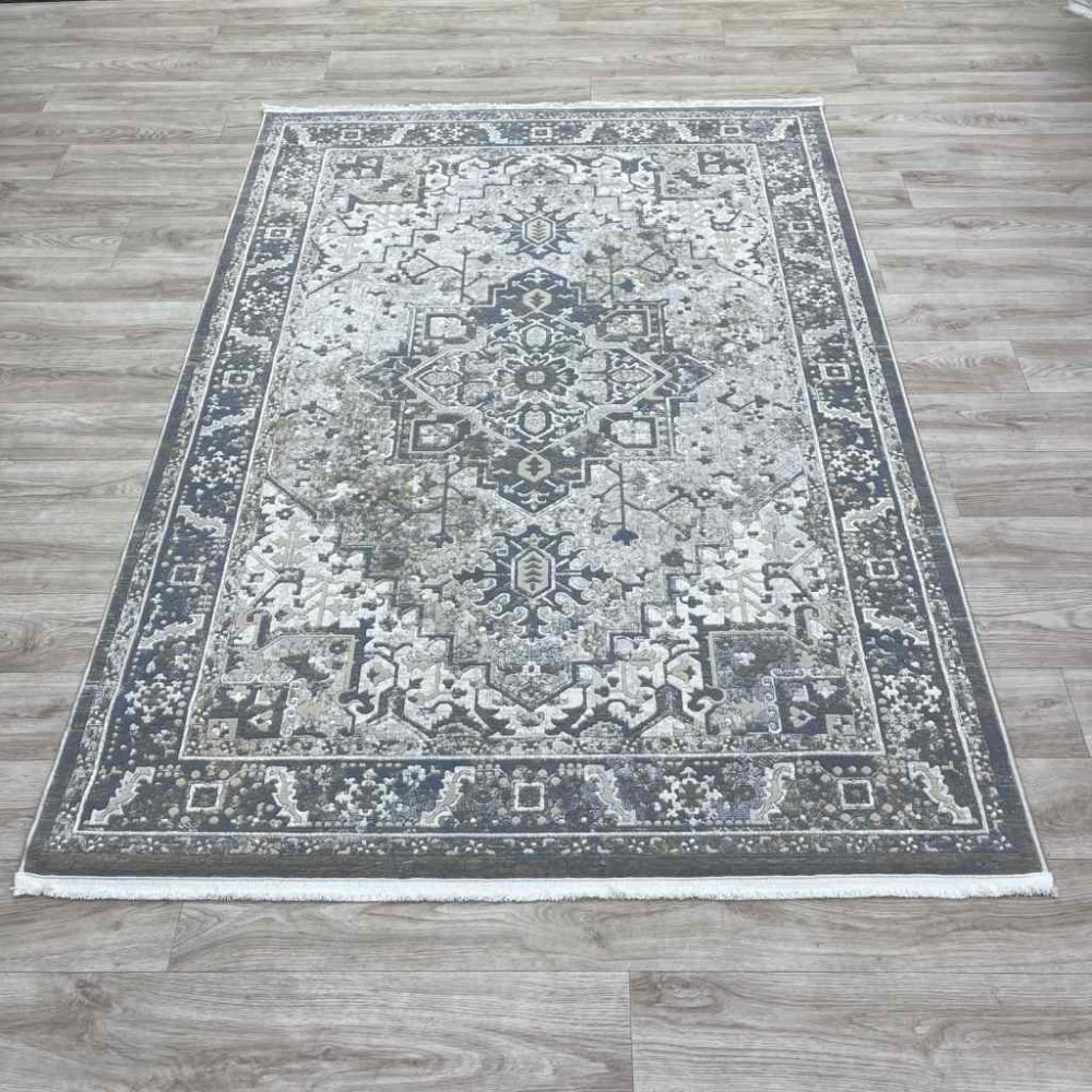 سجاد اناقة تركي H029CD رصاصي غامق مقاس 250*350