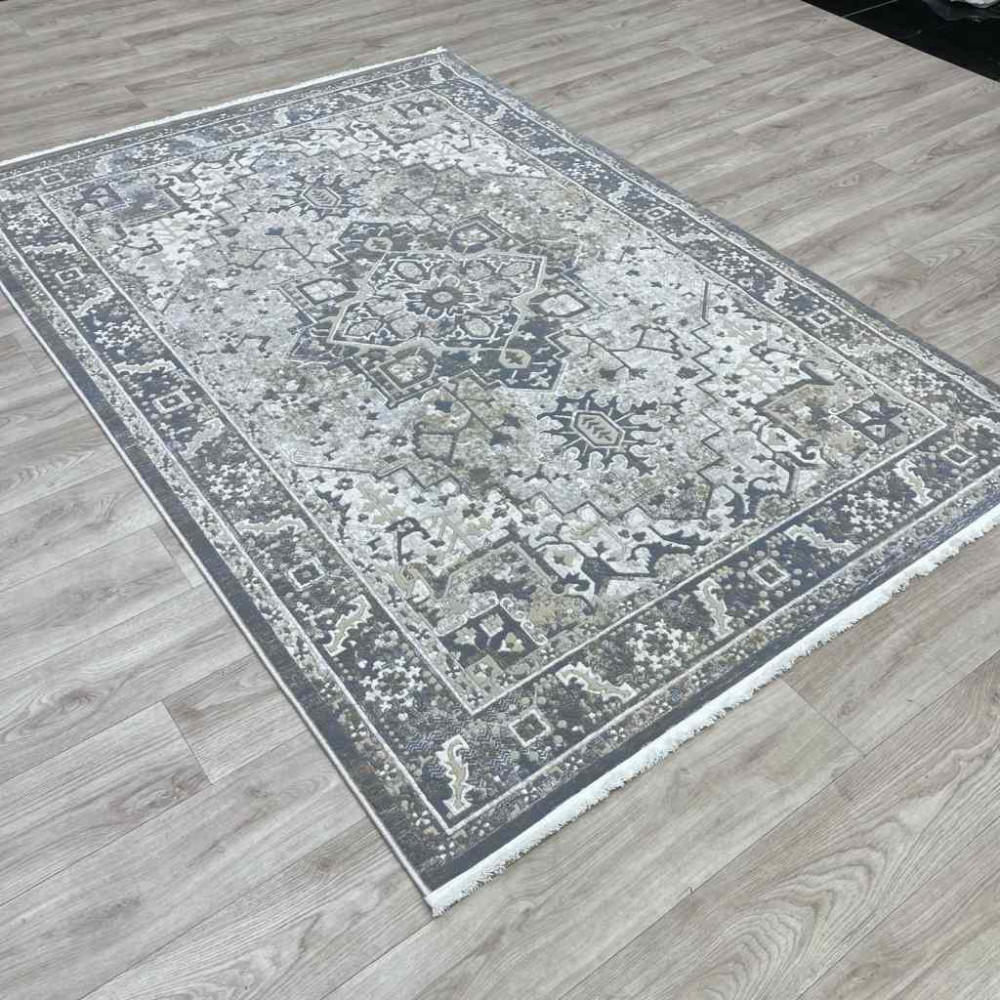 سجاد اناقة تركي H029CD رصاصي غامق مقاس 250*350