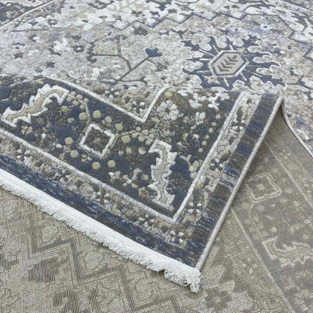 سجاد اناقة تركي H029CD رصاصي غامق مقاس 250*350
