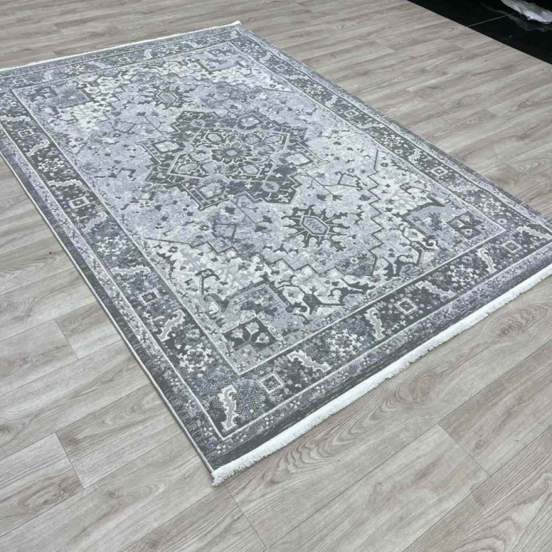 سجاد اناقة تركي H029CD رصاصي بيج مقاس 300*400