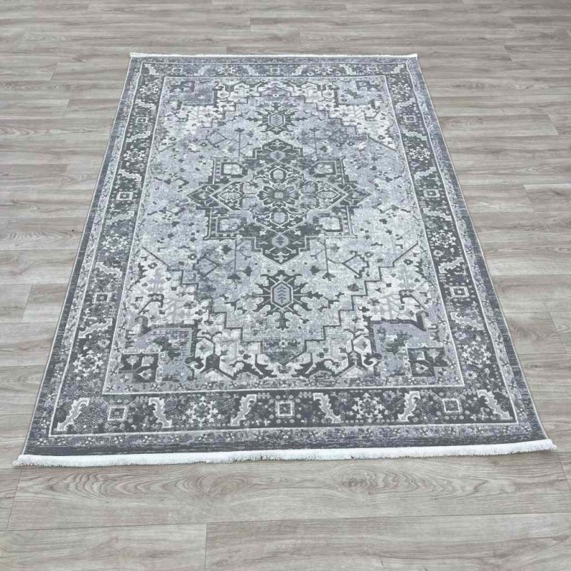 سجاد اناقة تركي H029CD رصاصي بيج مقاس 300*400