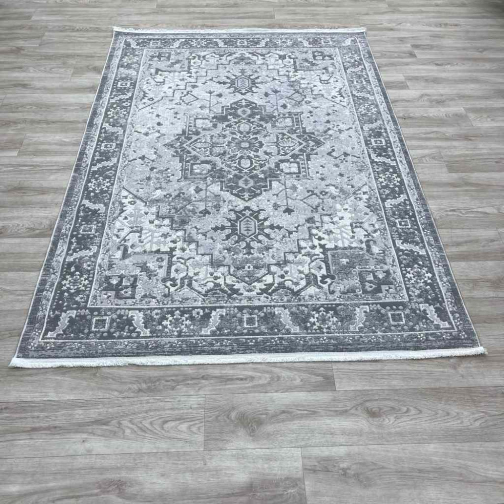 سجاد اناقة تركي H029CD رصاصي بيج مقاس 100*300