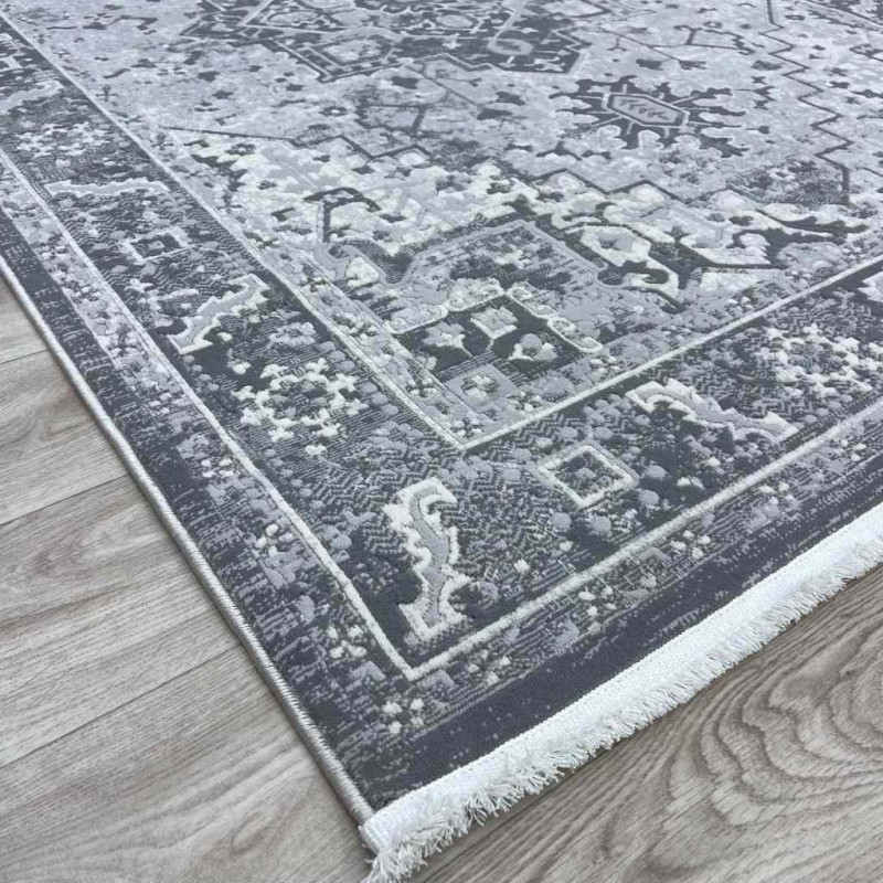 سجاد اناقة تركي H029CD رصاصي بيج مقاس 300*400