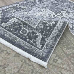 سجاد اناقة تركي H029CD رصاصي بيج مقاس 100*300