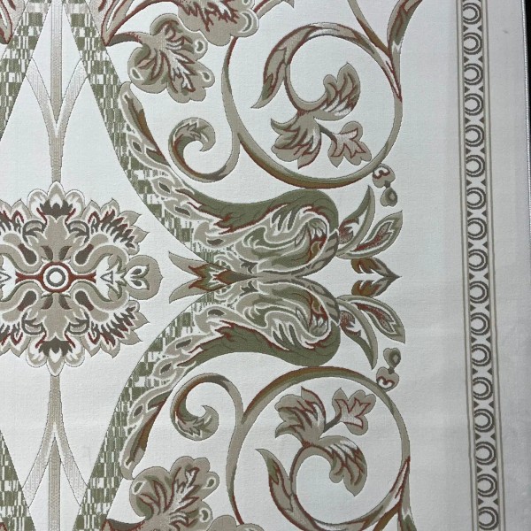 سجاد تركي اناقة نقش فرنسي SRC24A كريم اخضر مقاس  300*400