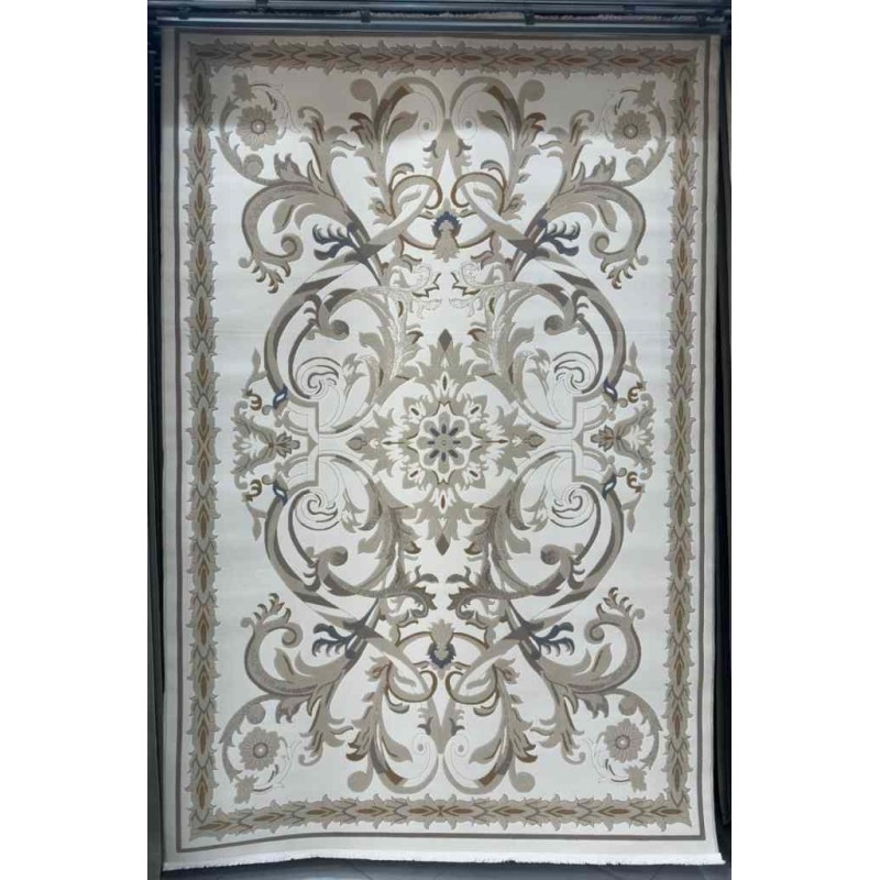 Turkish carpet elegance French Turkish engraving 384 cream size 200*300