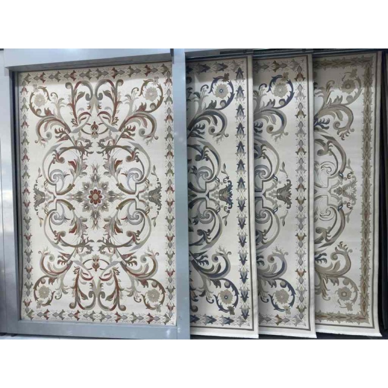 سجاد تركي اناقة نقش فرنسي تركي 384 كريم مقاس  250*350