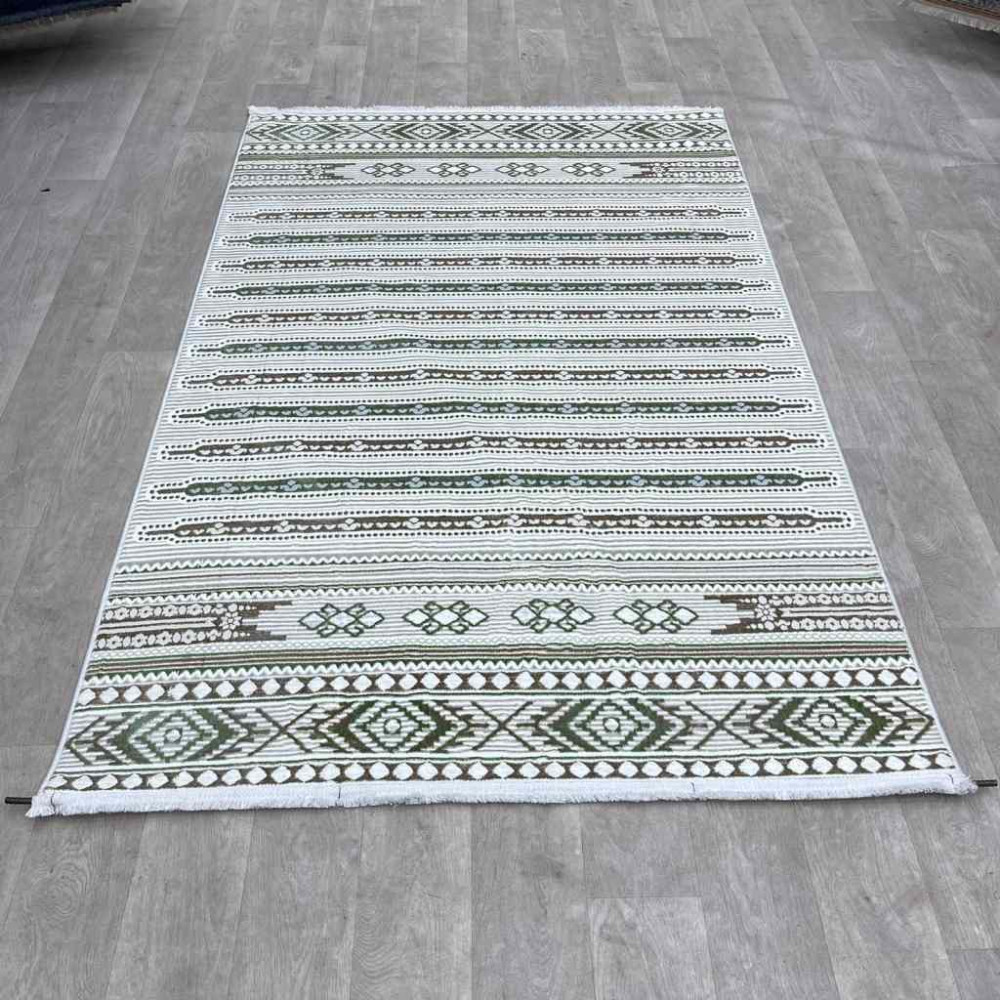 سجاد تركي رانا تركي 1143A كريم اخضر مقاس 150*220 سجاد تركي رانا تركي 1143A كريم اخضر مقاس 150*220