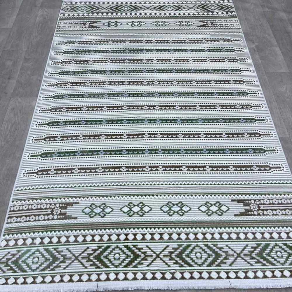 سجاد تركي رانا تركي 1143A كريم اخضر مقاس 150*220 سجاد تركي رانا تركي 1143A كريم اخضر مقاس 150*220