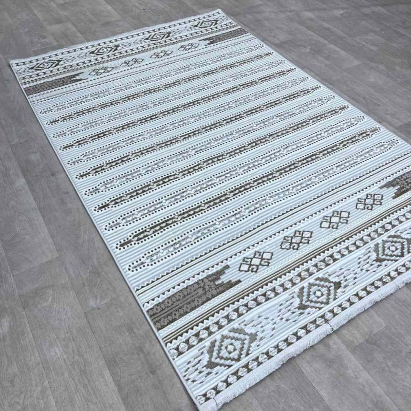 Turkish carpet Rana Turkish 1143A Cream brownsize 150*220