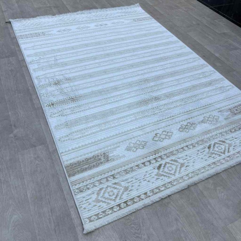 Turkish carpet Rana Turkish 1143A Cream brownsize 150*220