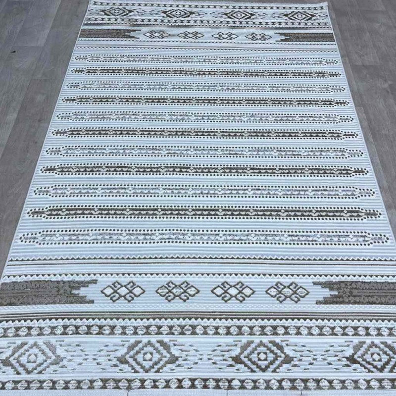 Turkish carpet Rana Turkish 1143A Cream brownsize 150*220